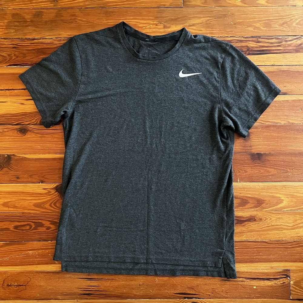 Nike Dri-FIT Short Sleeve Athletic T-Shirt Black Men's Size M